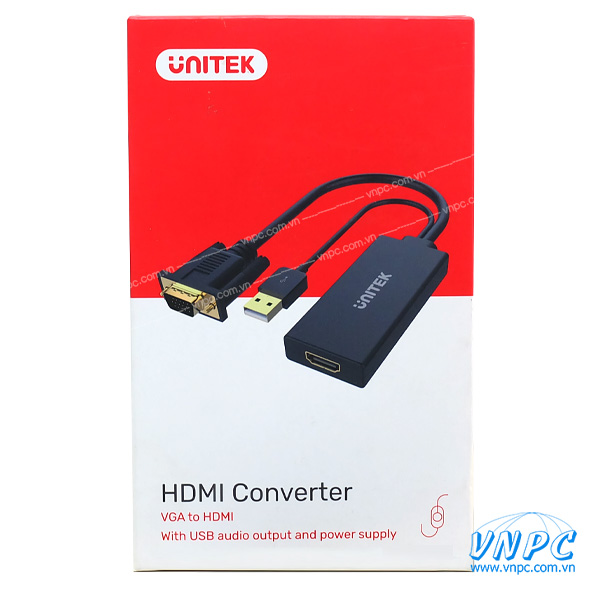 Cáp chuyển đổi VGA sang HDMI chính hãng Unitek