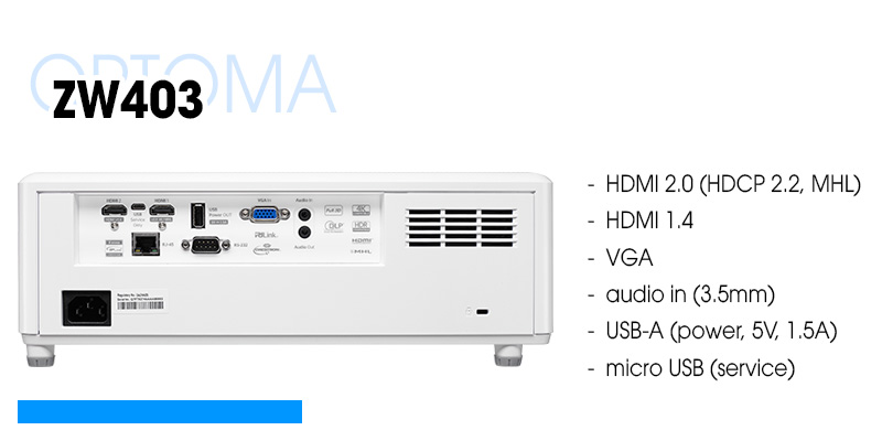 Optoma ZW403