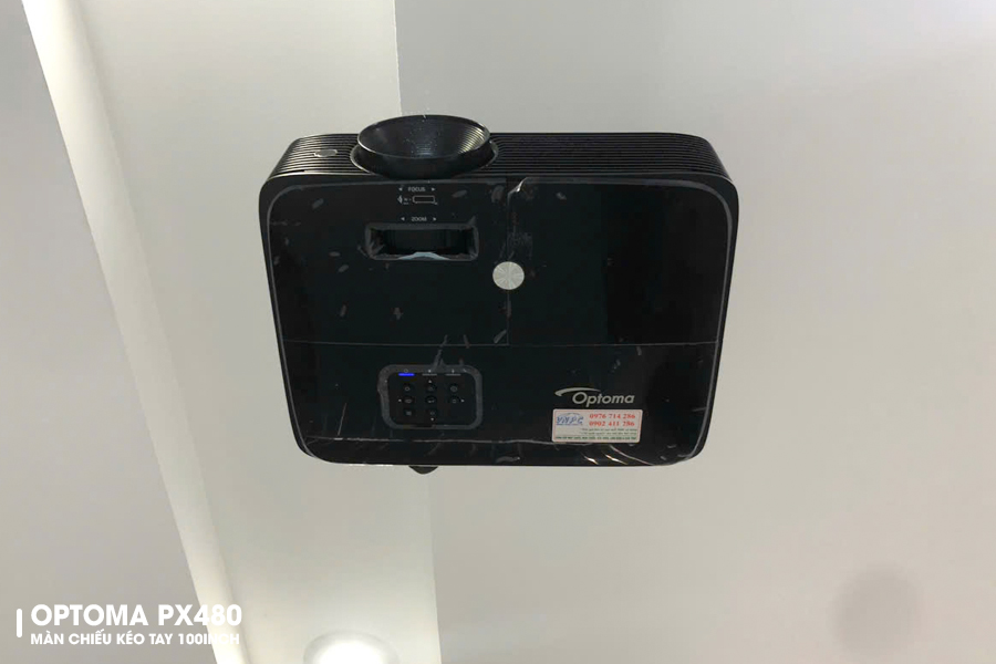 Sự kết hợp tối ưu giữa Optoma PX480 và màn chiếu 100inch