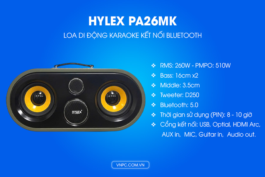 Loa di động Hylex PA26MK