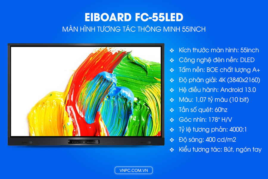 EIBOARD FC-55LED Màn hình tương tác thông minh 55inch 4K