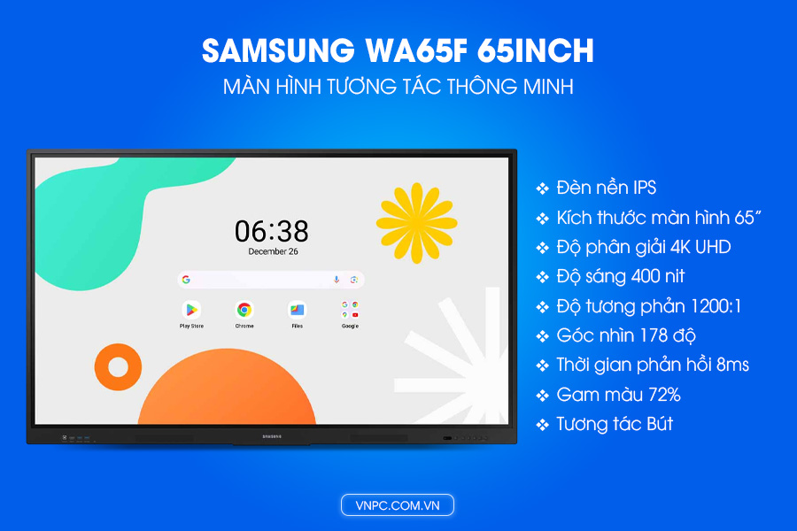 Màn hình tương tác Samsung WA65F 65inch LH65WAFWLGCXZA