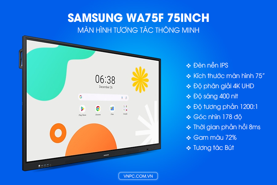 Màn hình tương tác Samsung WA75F 75inch LH75WAFWLGCXZA