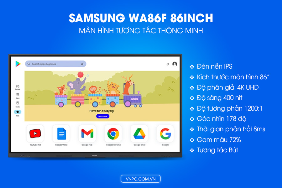Màn hình tương tác Samsung WA86F 86inch LH86WAFWLGCXZA