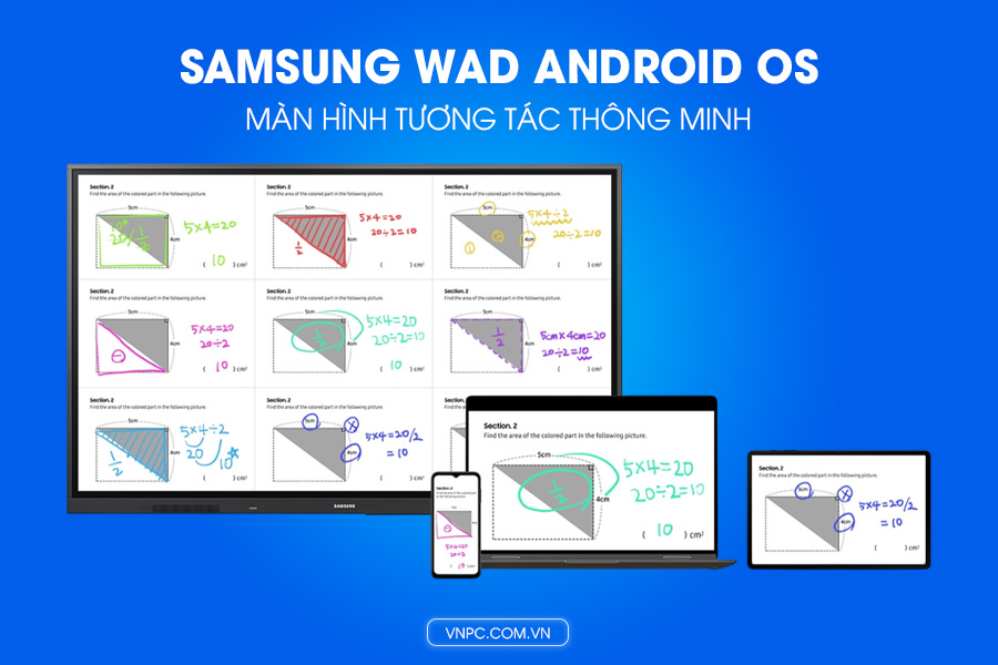 Màn hình tương tác Samsung WAD Android OS