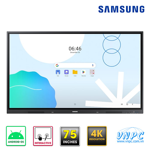 Màn hình tương tác Samsung WAD Android OS 75inch LH75WADWLGCXXS