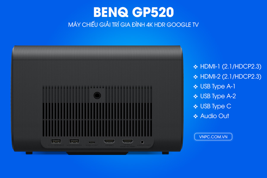 BenQ GP520 Máy chiếu giải trí gia đình 4K HDR Google TV