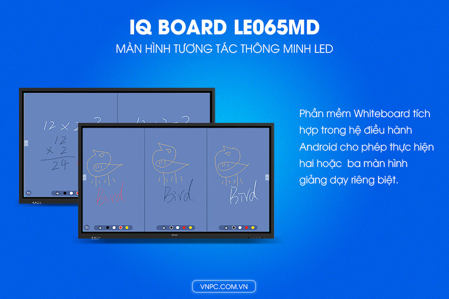 IQ Board LE065MD Màn hình tương tác thông minh 65inch LED