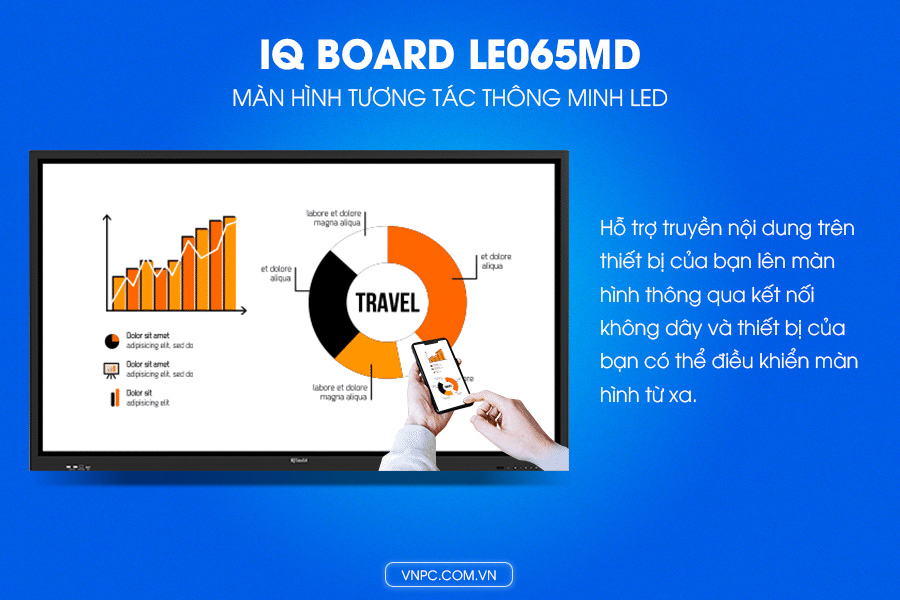 IQ Board LE065MD Màn hình tương tác thông minh 65inch LED