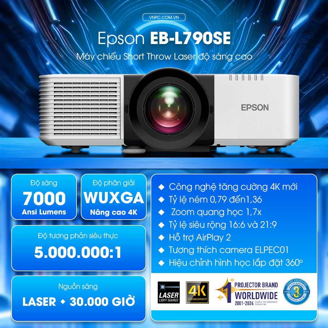 Epson EB-L790SE máy chiếu Short Throw Laser
