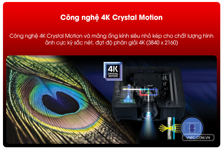 Epson EB-PQ2010B công nghệ 4K Crystal Motion