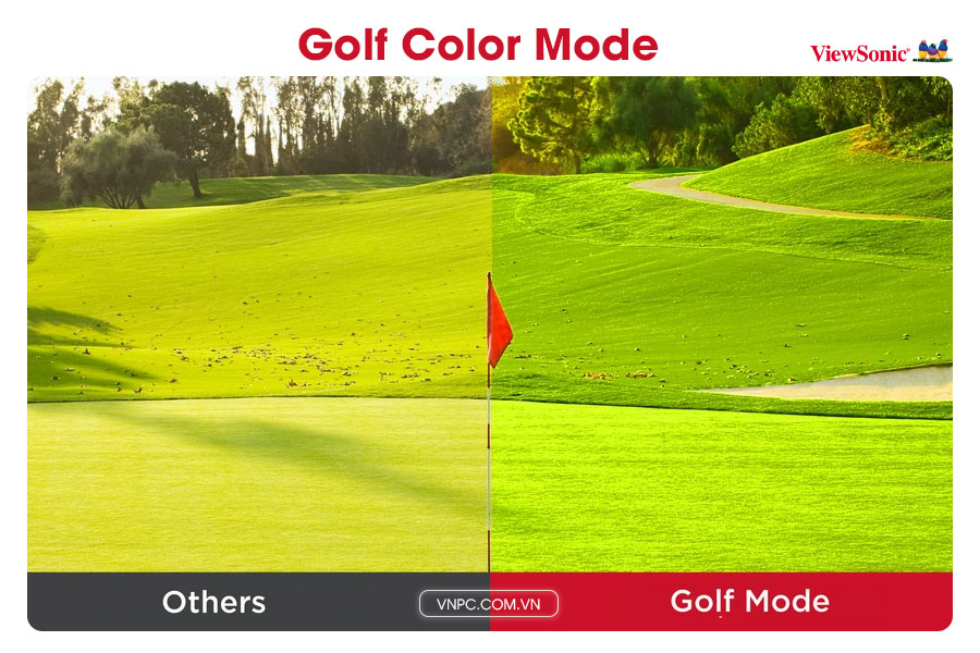 Chế độ Golf Color Mode trên máy chiếu ViewSonic