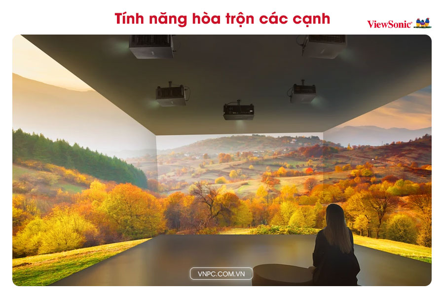 Tính năng hòa trộn cạnh trên máy chiếu ViewSonic