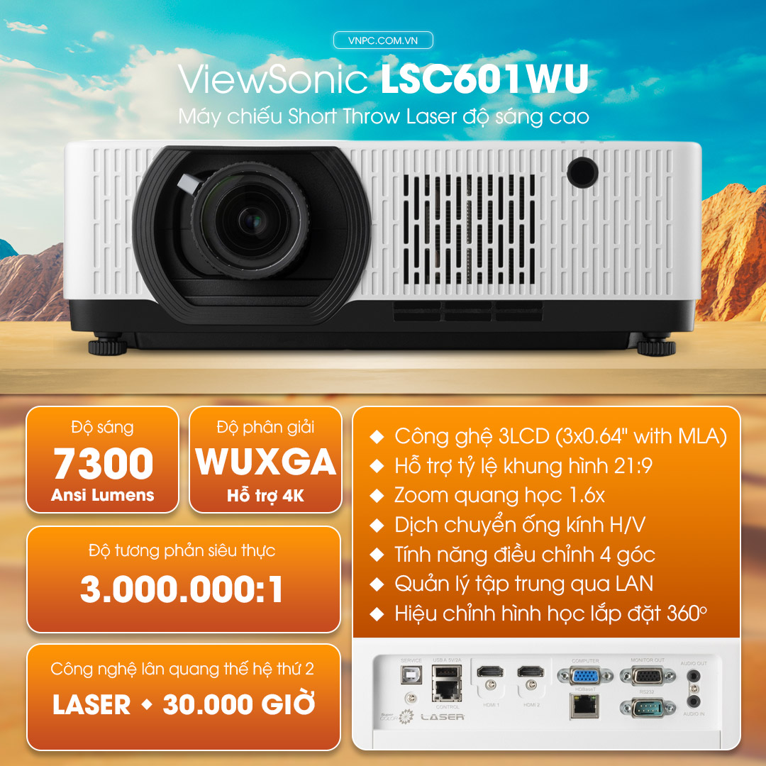 ViewSonic LSC730WU máy chiếu Laser