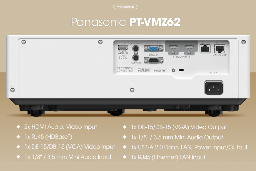 Panasonic PT-VMZ62 Máy chiếu Laser độ sáng cao