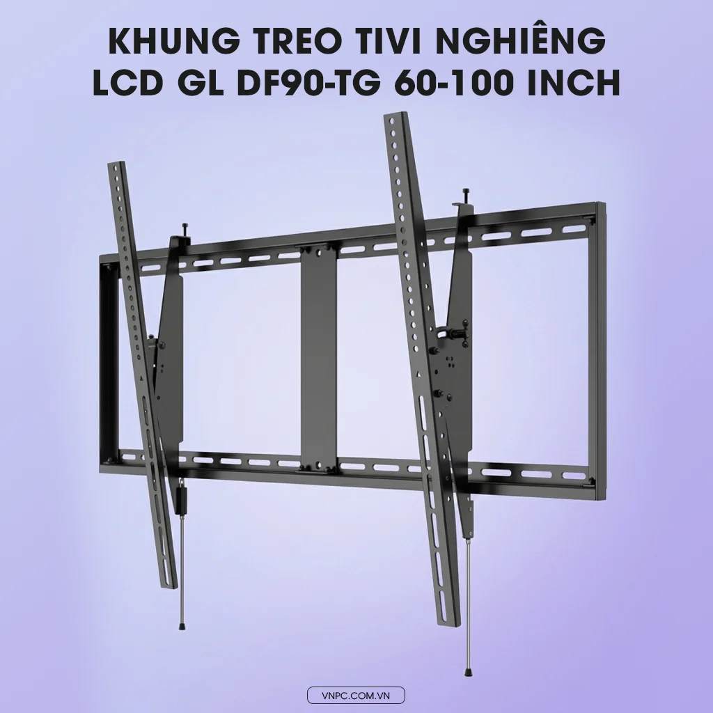 Cơ chế nghiêng 15 độ của GL DF90 TG giúp tối ưu tầm nhìn và triệt tiêu hiện tượng phản chiếu ánh sáng màn hình.