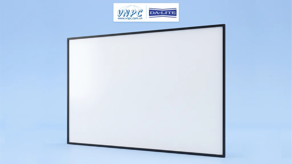 Màn chiếu khung cố định Dalite hấp thụ ánh sáng tràn biên hiệu quả, tăng cường độ tương phản và góc nhìn siêu rộng