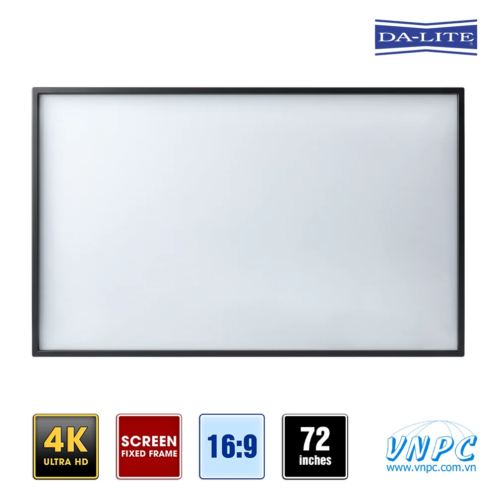VNPC phân phối màn chiếu khung cố định Dalite Fix72 72 inch chính hãng