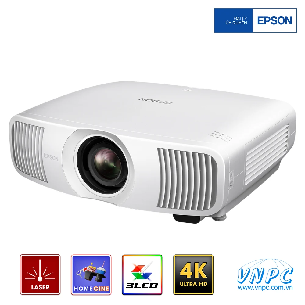 Độ phân giải 4K sắc nét 8.3 triệu điểm ảnh Epson EH-LS9000W Epson EH-LS9000W mang lại độ phân giải 4K sắc nét với 8.3 triệu điểm ảnh cùng cường độ sáng 2200 ANSI Lumens đồng nhất.