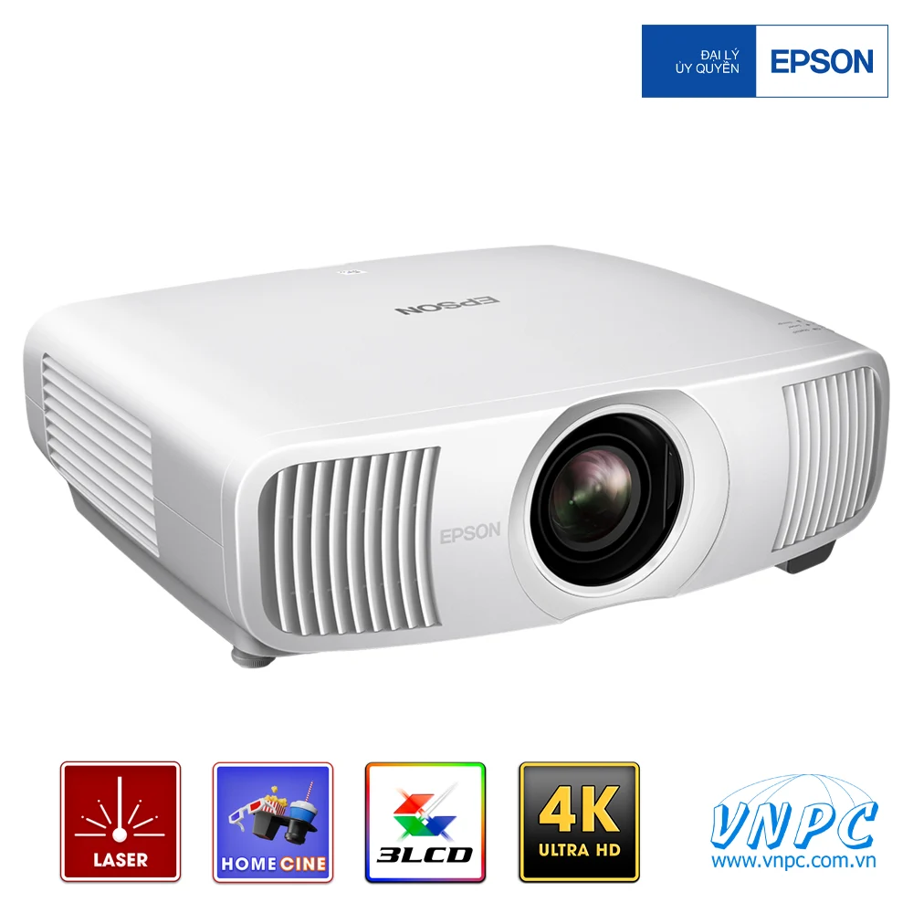 Thiết kế màu trắng trang nhã tinh tế của Epson EH-LS9000W Epson EH-LS9000W sở hữu thiết kế màu trắng trang nhã tinh tế kết hợp hệ thống tản nhiệt hơi nâng cao vận hành siêu êm ái.